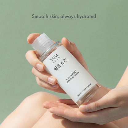 Salm Skin Pore Perfect Calming Toner (100ml) | Korean Toner for Hydration & Tightening Open Pores | Moisturises Skin & Restores Skin's Natural Balance