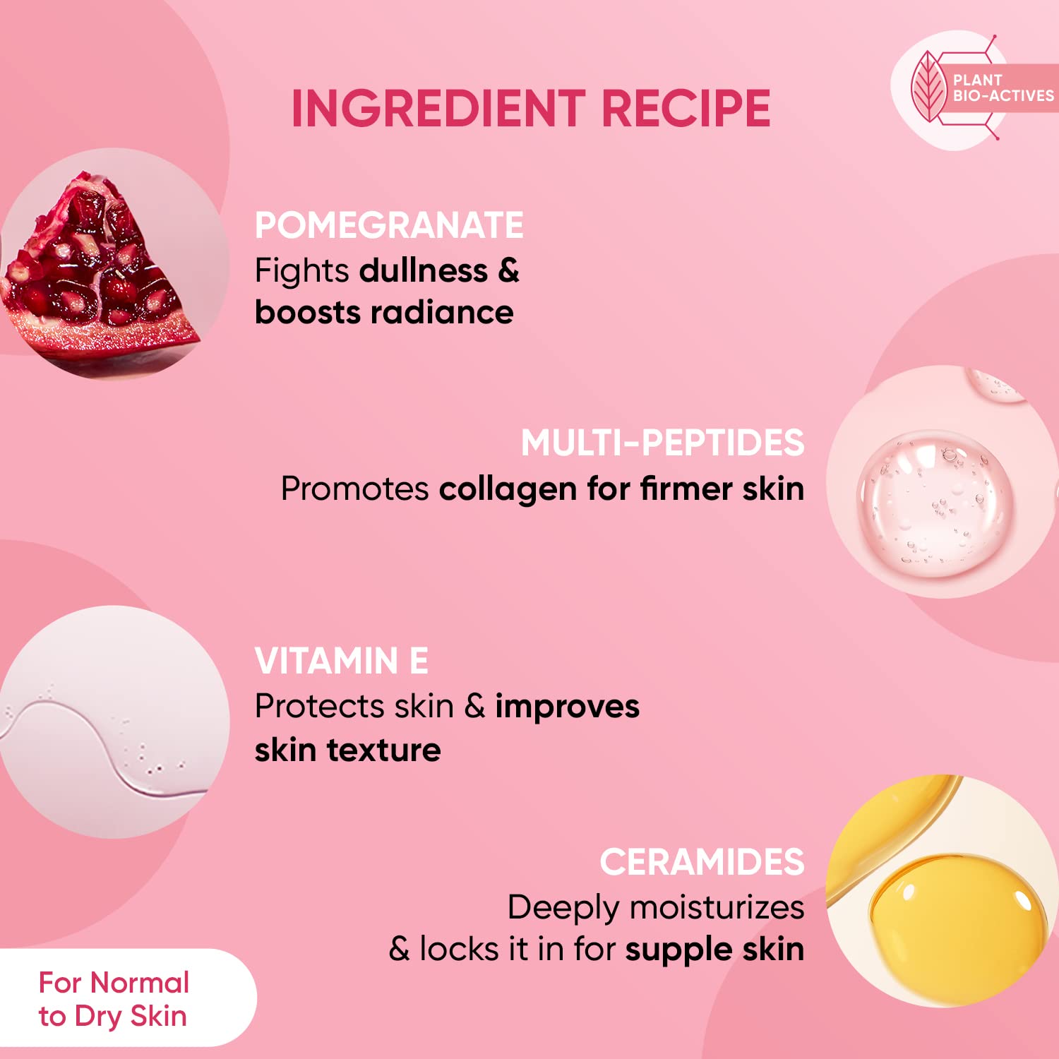 Zephivo DOT & KEY Pomegranate + Multi-Peptide Anti Aging Cream With Spf 30 For Sun Protection|Reduces Fine Lines&Wrinkles|48Hr Intense Moisturization|Boosts Collagen|For Mature&Normal To Dry Skin|60Ml
