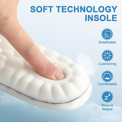 Purastep Memory Foam Shoe Insole, Shock Absorption Sports Inserts Anti-Slip Cropable Insoles Arch Support Orthotic Insoles Soft Elastic Insoles for Men Women | UK 7-8 | 1 Pair