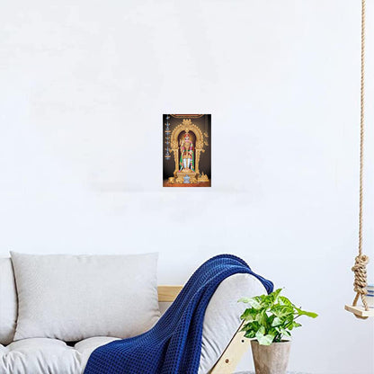 Murugan Paintings for Living room, Murugan Poster Big Size with Sparkle Coated Lamination - 2229 (Self Adhesive) 18x24 Inch