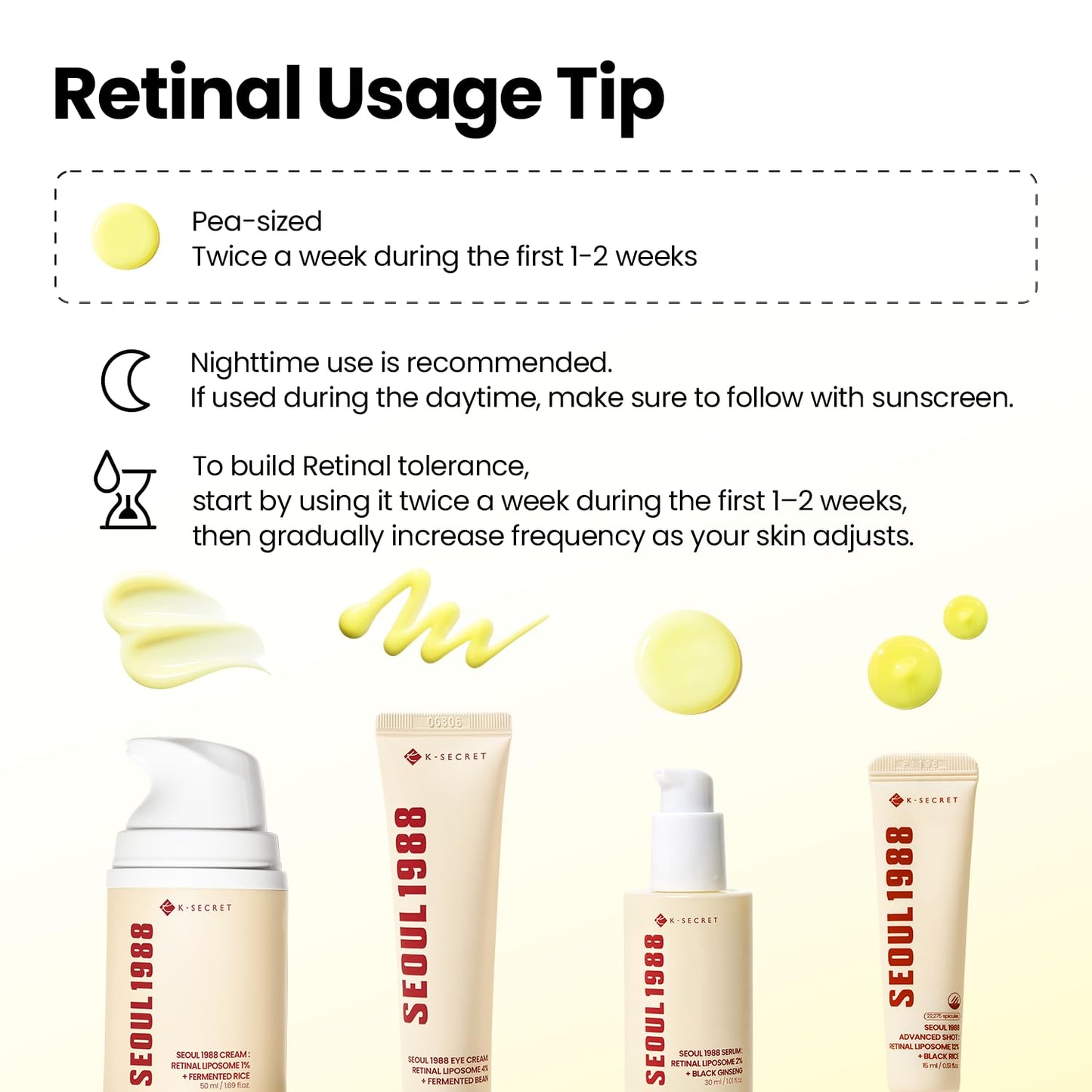 K-SECRET SEOUL 1988 Eye Cream : Retinal Liposome 4% + Fermented Bean, wrinkle care, anti-aging, skin elasticity, pigmentation, brightening, retinol, 30ml/1.01 fl.oz.