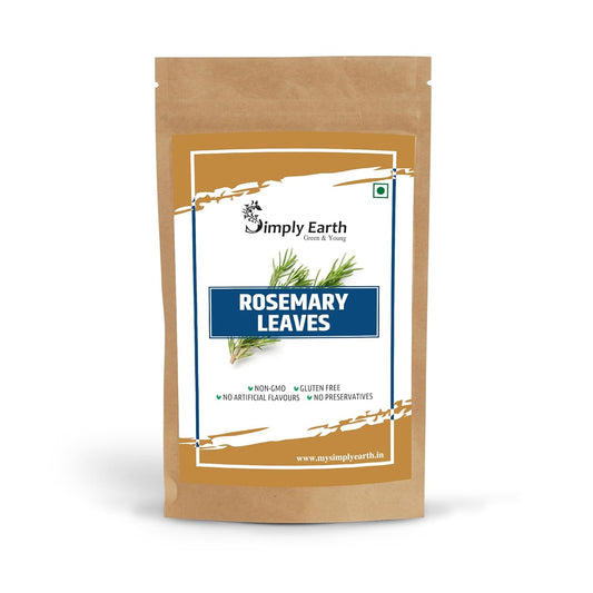 Simply Earth Rosemary Dried Leaves For Hair Growth | Top Grade Leaves Rosemary Herb Tea | Organic | Natural Foods - 100 GM