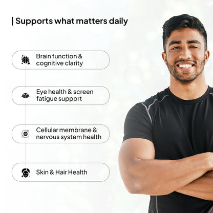 Miduty Veg Omega-3 500mg | 40% Algal DHA + EPA | High-Potency Plant-Based Omega-3 | No Fish Oil, No Fishy Burps | Veg Capsules for Men & Women - 30 Capsules