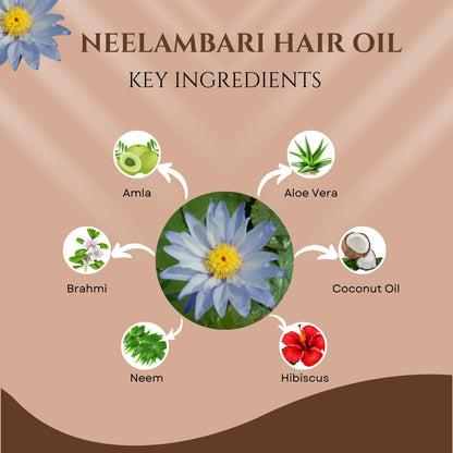 Smartdrops Adimanav Neelambari Herbal Hair Oil | Original Adimanav Hair Oil For Women And Men 100ml
