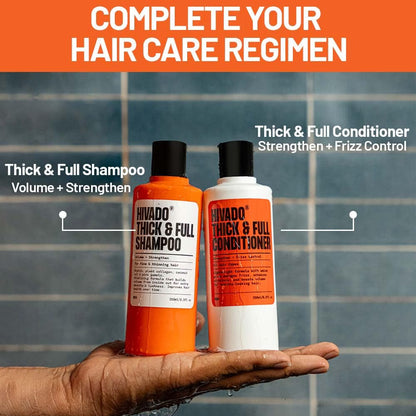 Thick & Full Conditioner for Men 250ml | Lightweight Volumizing Conditioner for Healthier-Looking Hair | Black Oats, Rosemary, Jojoba Oil & Hydrolysed Silk Protein | Sulfate & Paraben Free