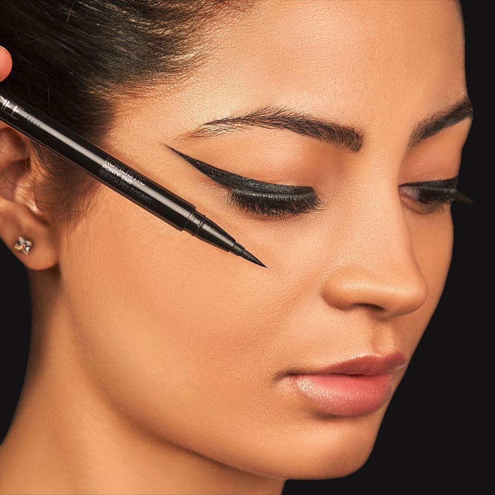 RENEE Pointy End Sketch Pen Smudge Proof Eyeliner - Matte Finish, Light Weight, Water Resistant, Long Stay Highly Pigmented with One Stroke Application Formula - Black