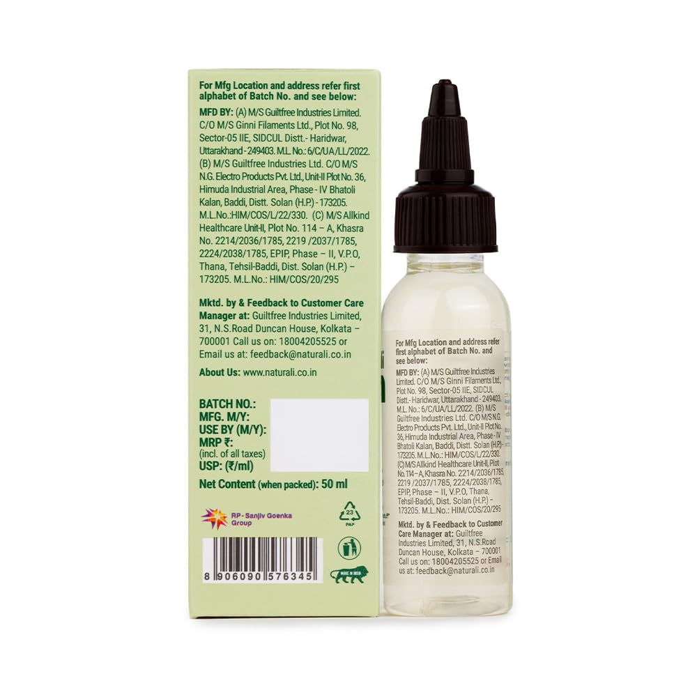 Bottle with dropper and its label on a white background