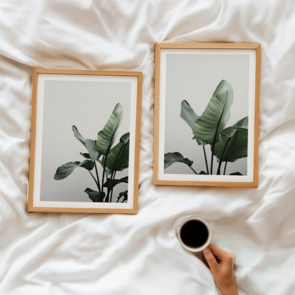 Set of 2 wall art paintings for living room & wall painting for bedroom wall decor - (10x13 Inch framed poster, Paintings for home decor)
