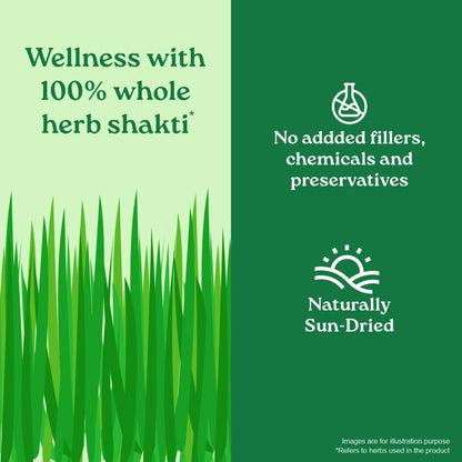A TATA Product - Organic India Wheat Grass - 100g, Supports Immunity & Boosts Stamina, Rich in Natural Antioxidants, Vitamins & Minerals, For Detox, Overall Well-Being, GMP & NPOP Certified Organic