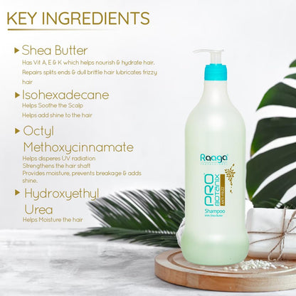 Raaga Professional Pro Botanix Anti Frizz Shampoo With Shea Butter, Rosemary, 1000 ml