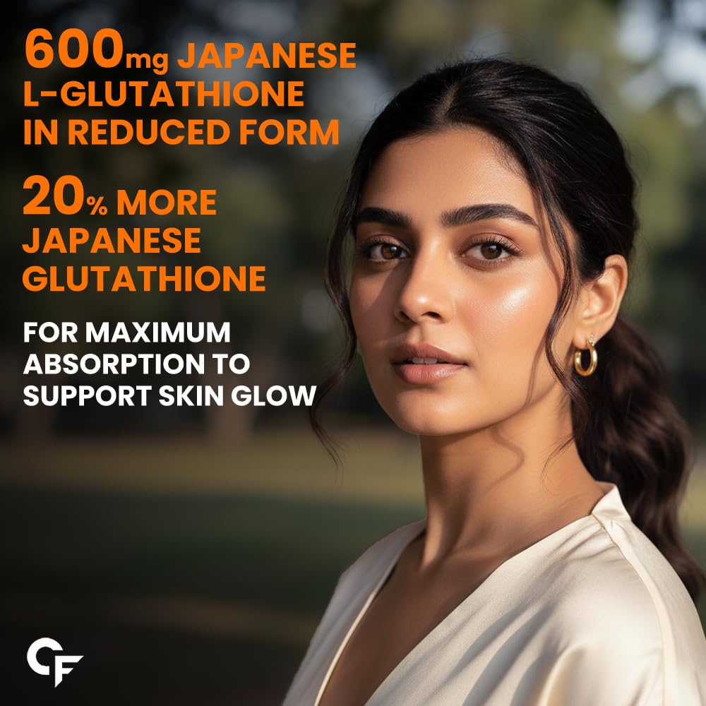 Carbamide Forte Glutathione Effervescent | Japanese Reduced L Glutathione 600mg with Vitamin C, Hyaluronic Acid, Vitamin E & Biotin - 15 Effervescent Tablets