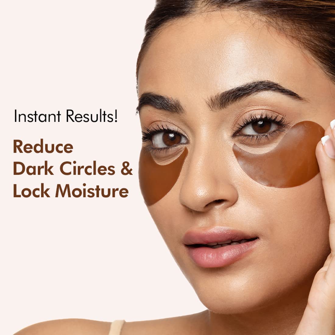 mCaffeine Coffee Hydrogel Under Eye Patches For Dark Circles & Puffiness Reduction |Winter Eye Care Routine | Eye Patch with Caffeine & Hyaluronic Acid | Moisture-Lock Technique For 2X Hydration - 30 Pairs for both Women and Men | 90G
