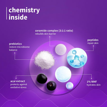 Plum CeraSense Moisturizing Crème with Ceramides & Peptides | Instant barrier repair|72-hr moisturization | Dermat-Tested | Moisturizer for dry & normal skin types| Women & Men | 50g