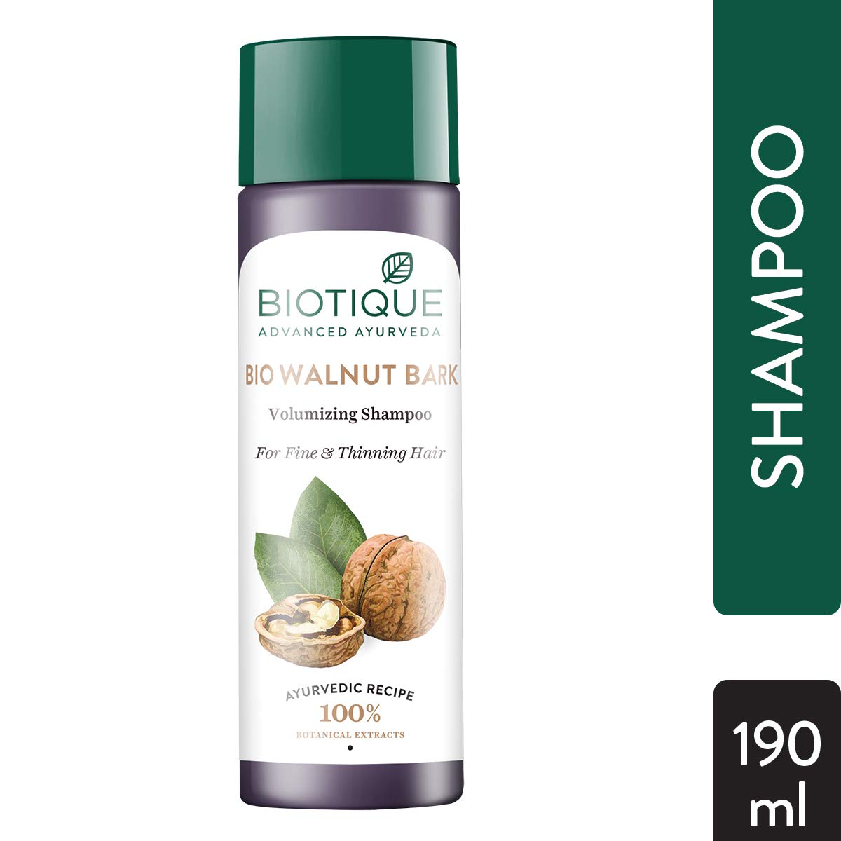 Biotique Bio Walnut Bark Fresh Lift Body Building Shampoo For Fine & Thinning Hair, 190Ml & Biotique Bio Thyme Volume Conditioner for Fine and Thinning Hair, 180ml