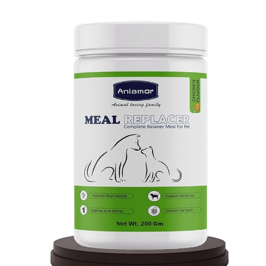 Aniamor Meal Replacer | Pet Supplement | Helps in Overall Health | 200gm Jar | for All Life Stages