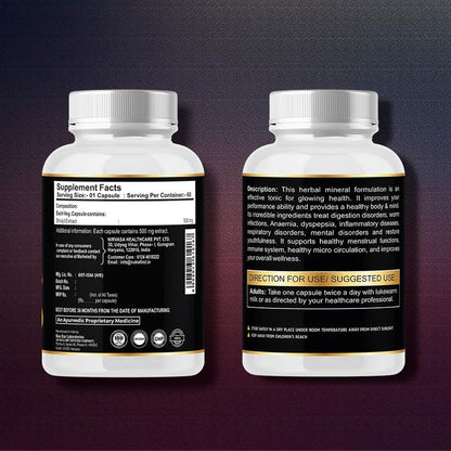 Nutrafirst Shilajit Capsules (500mg, 60 Caps) | Pure Himalayan Shilajeet Extract | Supports Muscle Strength, Stamina, Endurance & Energy | Improves Performance, Vitality & Immunity