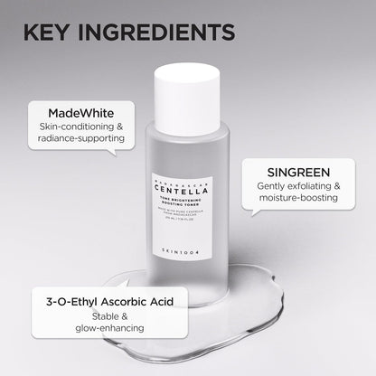 SKIN1004 Centella Tone Brightening Boosting Toner | Mild Exfoliating Toner with Niacinamide & Madecassoside for Sensitive Skin, 210ml