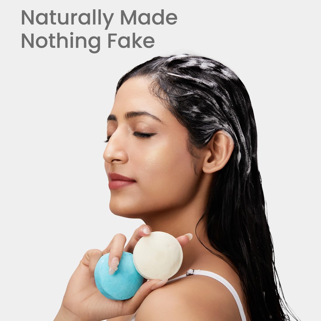 Earth Rhythm Charcoal Shampoo Bar | Clarify scalp, Strengthen Roots, Revitalise Hair | Sulphate & Paraben Free, Plastic Free | Men & Women - 80g (cardboard)