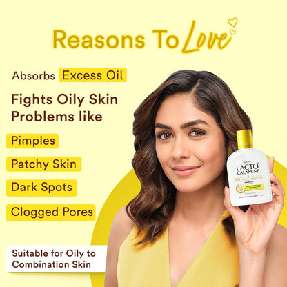Lacto Calamine Sunscreen Lotion with SPF 30 | 120ml |UVA + UVB PA+++ | Kaolin Clay & Zinc Oxide | Daily Face Moisturizer For Oily Skin | Lightweight & Non-Greasy | Face & Body Lotion