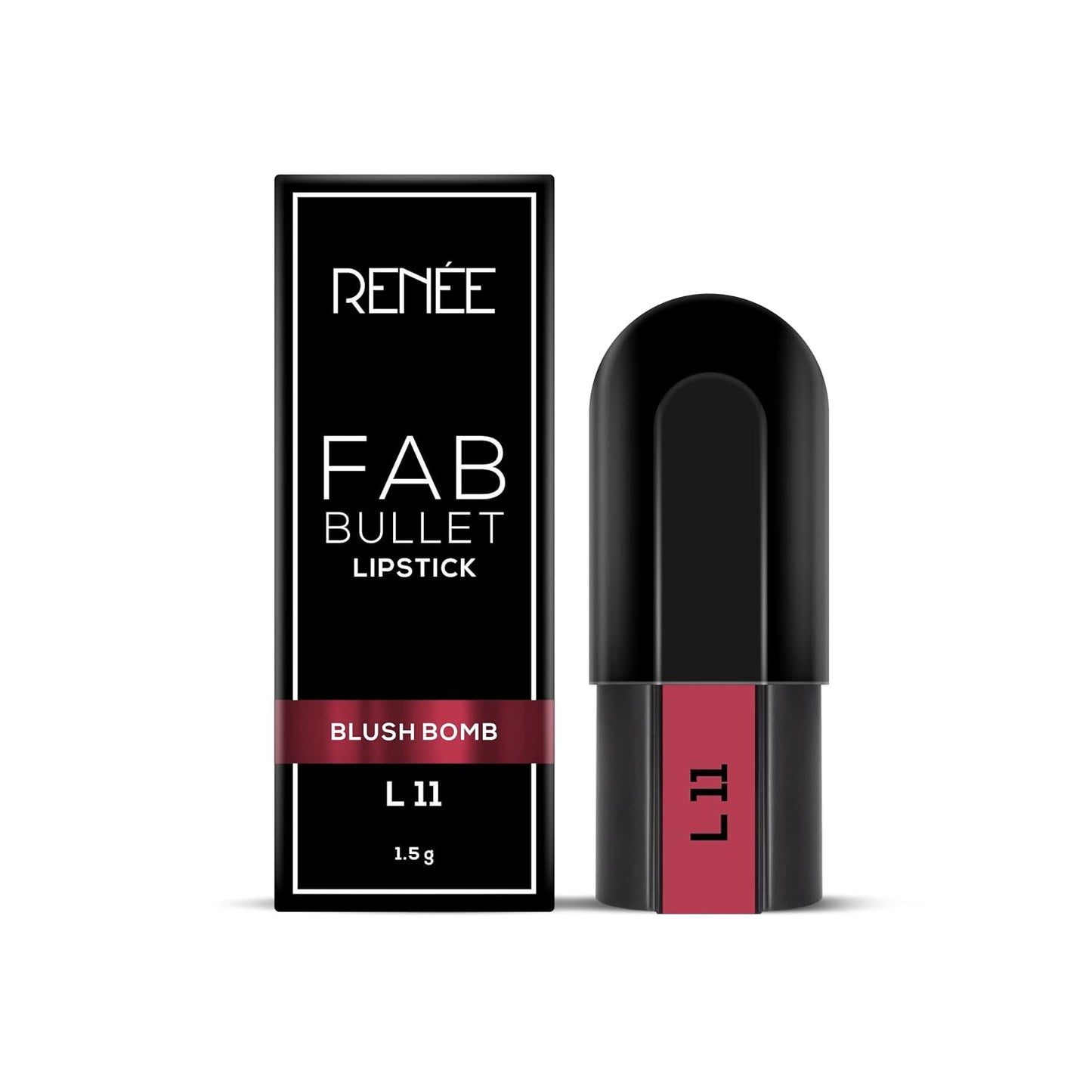 RENEE Fab 5 Refill Bullet Matte Lipstick, L 11 Blush Bomb 1.5gm