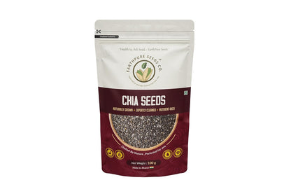 EarthPure Chia Seeds 100g I Seeds for Eating | Seeds for Weight Management | Rich in Calcium, Protein & Fibre