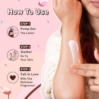 Plum BodyLovin' Marshmallow Melt Body Lotion, Shea Butter & Vitamin B5 For Deep Moisturization, Non-Greasy, Soft & Glowing Skin, For Dry to Very Dry Skin, Cozy Cocoa Marshmallow Fragrance (400 ml)