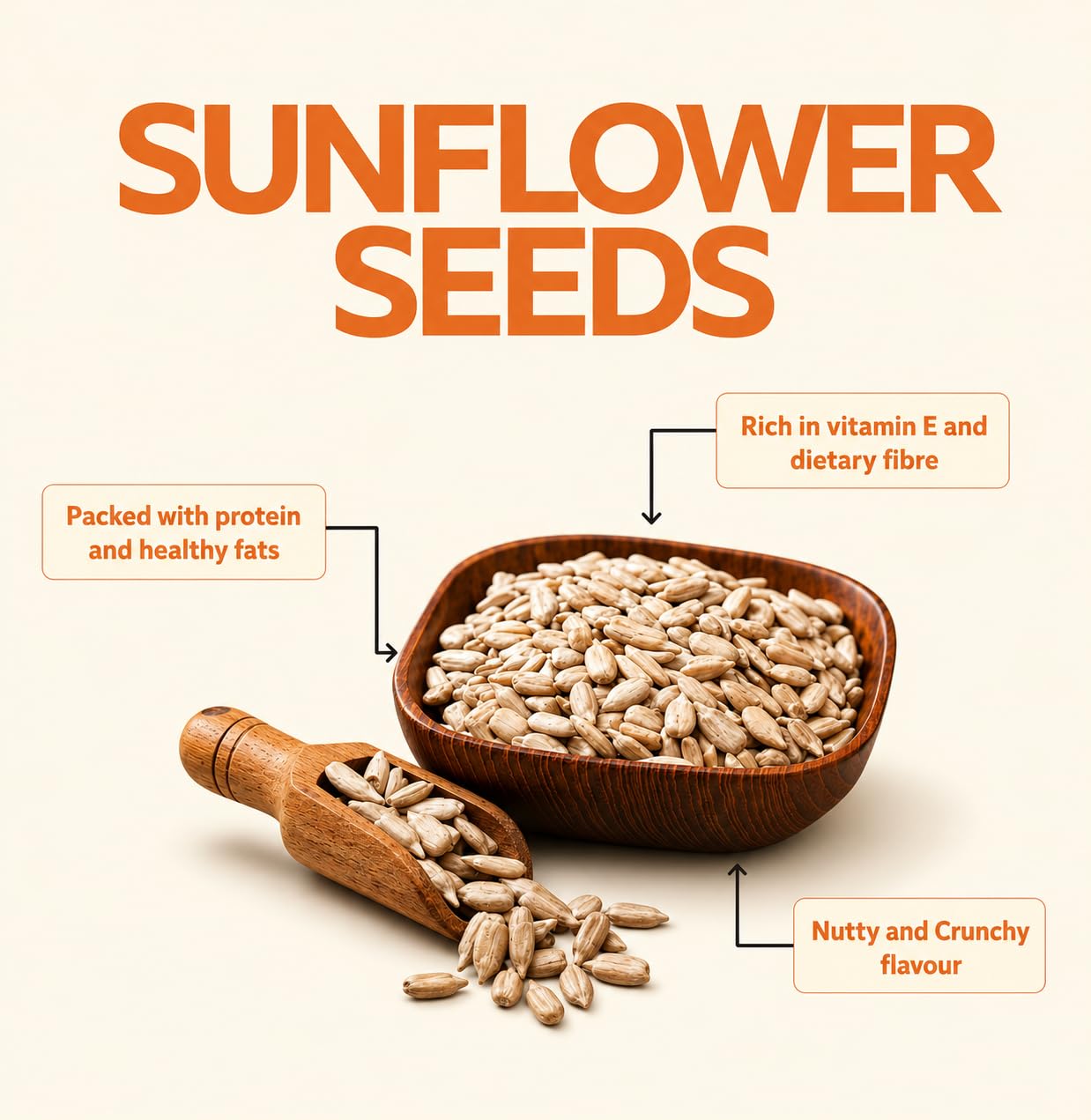 Zucchero Sunflower Seeds (1kg) -Raw Seeds for eating | Protein Loaded | Hi-Fiber | Super Food | Healthy Snack | Anti-oxidant Rich | Real Food | Lab Tested