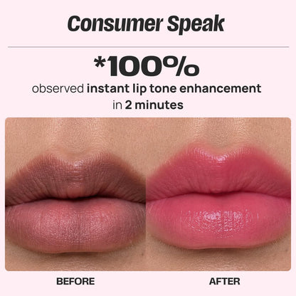 Sammmm LOVE Moisturizing Lip Tint Oil(10g) | pH Reactive Lip Oils with Natural, Glossy Pink Finish | Long-Lasting And Non-Sticky Liptint Infused with Olive Oil & Vitamin E | Formulated for Young Skin