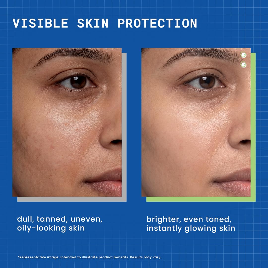 DERMDOC SPF 50 Ultra Violet Brightening Tinted Sunscreen with 4% Niacinamide, 100g | PA +++ | With Purple Tint | Evens Skin Tone | Lightweight | UVA & UVB Protection | Zero White Caste | Strengthens Skin Barrier | Ultra-Light & Non-Greasy