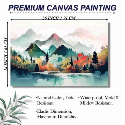 Unframed Rolled Art Print||Abstract Nature Art Canvas Wall Art Print for Home Décor And Office||Unframed canvas Painting For Wall decor||Home wall and Office Interior CR-127