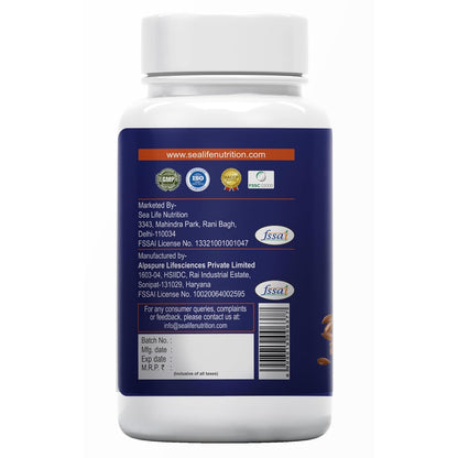 Sea Life Flaxseed Oil 1000 Mg Softgel Capsules | Omega 3,6,9 fatty acid | Supports Healthy Heart, Joints, Skin, Brain & Eyes | For Men & Women (60 Softgels Capsules) Pack of-1