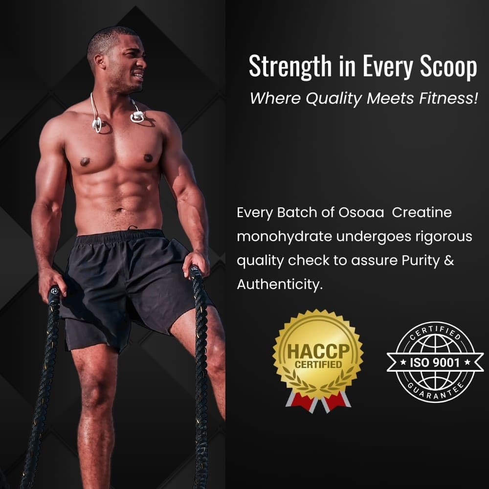 Muscular man holding ropes with fitness brand text and logos on a black background