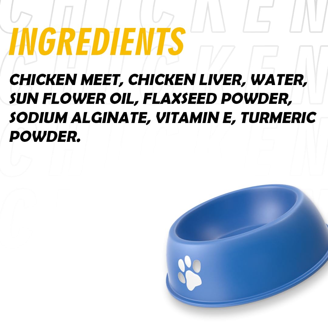 Nootie Wet Gravy for Dog Natural Ingredients, Easy to Digest, Enhances Dog Food, Dog Food Topper | Picky Eater & Appetite Booster Chicken & Liver Gravy-70gm