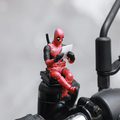 Redvant PVC Action Figure Set of 3 – Desk Display for Office & Car Dashboard Decoration – Red Suit Edition Premium Detailing | car Accessories 2026