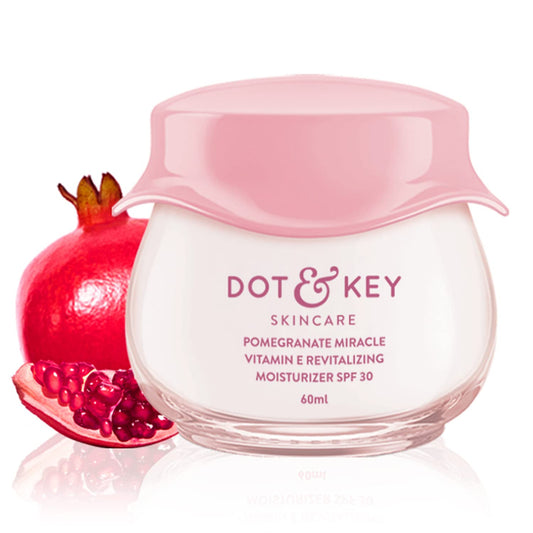 Zephivo DOT & KEY Pomegranate + Multi-Peptide Anti Aging Cream With Spf 30 For Sun Protection|Reduces Fine Lines&Wrinkles|48Hr Intense Moisturization|Boosts Collagen|For Mature&Normal To Dry Skin|60Ml

