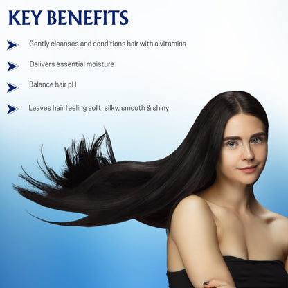 Smartdrops Shampoo for Dull Hair - with Coconut Milk and Vitamins | Deeply Moisturizes Dry & Frizzy Hair | For Silky Smooth Hair | Hair Fall Control Shampoo 300ml