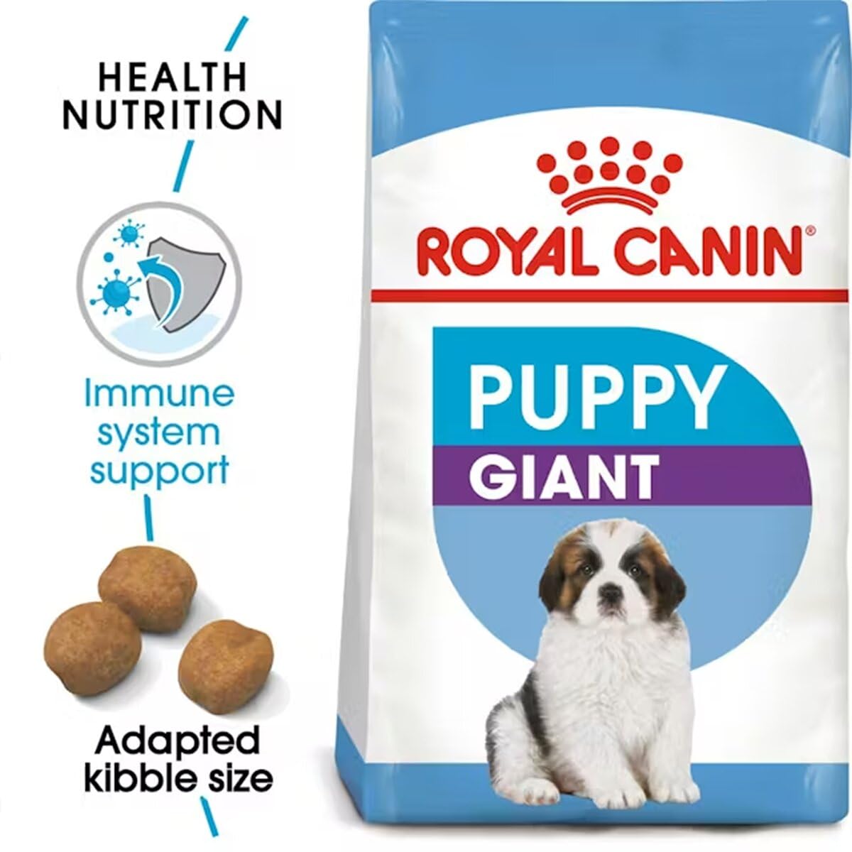 Royal Canin Giant Puppy Food, Dry Food, Supports Immune System, Bone & Joint Health, Promotes Growth controlled Energy, 1 Kg