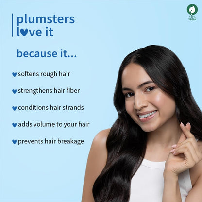 Plum Coconut Milk & Peptides Conditioner for Dull & Rough Hair | 175gm | Provides Soft, Smooth & Silky Hair I Enhances Shine, nourishes & prevents breakage | Women & Men I