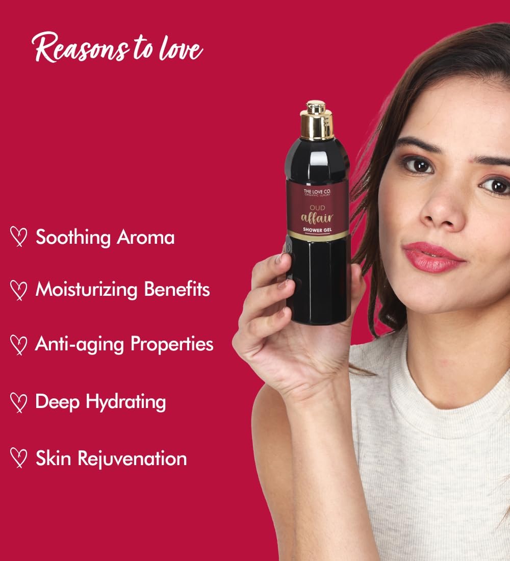 The Love Co. Oud Affair Body Wash (250Ml) - for Men and Women - Luxurious Bathing with Natural Oud Oil - Soothes and Nourishes Your Skin