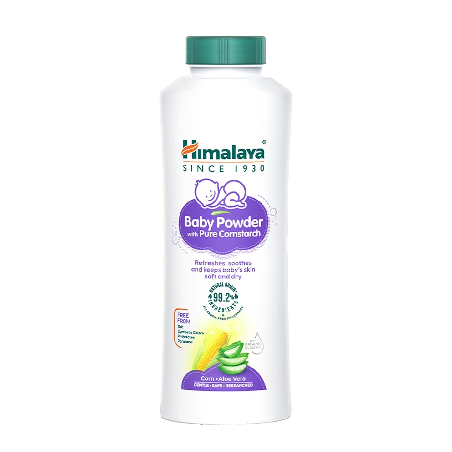 Himalaya Pure Cornstarch Baby Powder 100g | Keeps baby's skin soft and dry | Absorb excess moisture & Reduces Odour