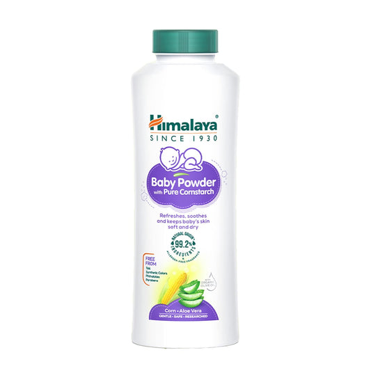 Himalaya Pure Cornstarch Baby Powder 100g | Keeps baby's skin soft and dry | Absorb excess moisture & Reduces Odour