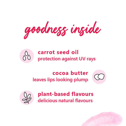 Plum Candy Melts Vegan Lip Balm | Melon Bubble-Yum | Natural UV Protection | Ultra Moisturization | Added Shine | 100% Vegan | Paraben Free | 12g