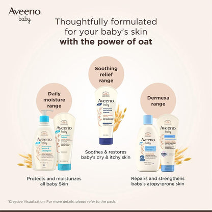 Aveeno Baby Dermexa Moisturising Cream 100G With Triple Oat Complex And Ceramides To Soothe And Relieve Dry, Itchy, Sensitive Skin|Us Pediatrician Recommended|No Added Fragrance, Cortisone Or Dyes