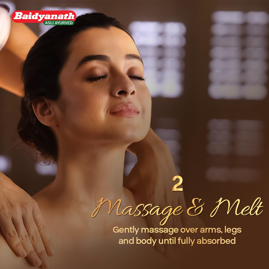 Baidyanath Oli Oil | Herbal Body Oil with Italian Olive Oil, Almond Oil, Neem, Sandalwood & Sesame Oils, Haldi & 5 Herbs | With Vit E & Antioxidants | Nourishes Dry Skin, Non-Sticky & Fast Absorbing | 500ml