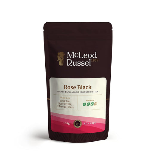 McLeod Russel 1869 – Rose Black | 100g | Long Leaf Black Tea | Natural Glow | Floral Freshness | 40+ Cups