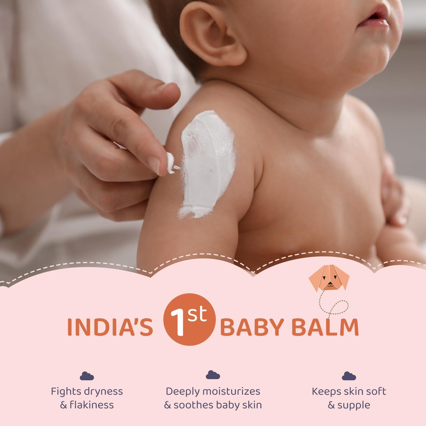 CITTA Baby Face & Body Balm – 50g | With Shea Butter, Vitamin E & 8 Natural Oils | For Dry & Sensitive Skin | Gentle Moisturizer for Babies, Kids & Adults | Non-Greasy, Non-Sticky Formula