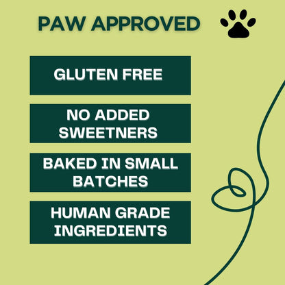 PAWS FOR GREENS Multivitamin Dog Treats 100% Natural Plant-Based Meat-Free Dog Biscuits Healthy & Veg Dog/Puppy Snacks (100grams)
