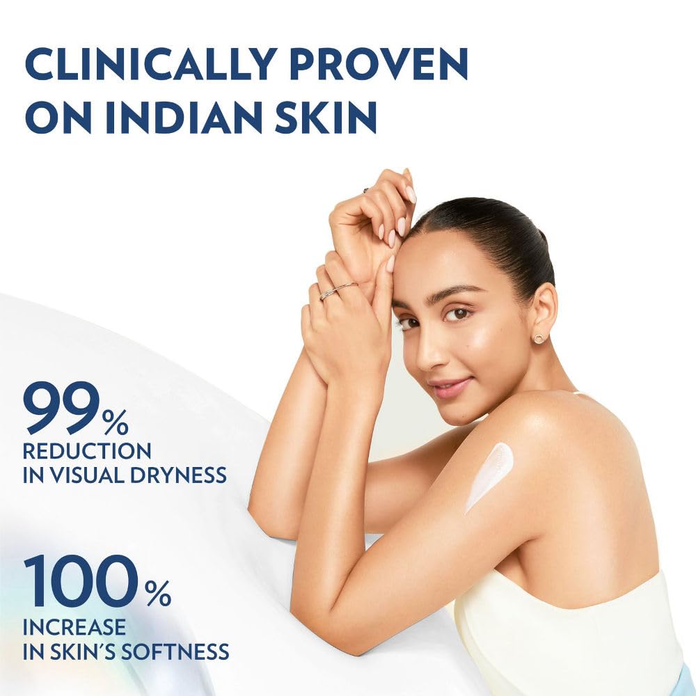 Vaseline Deep Moisture Body Lotion with Ceramide Hyaluron Moisture Fillers | 10X More for Cushion Soft Glowing Skin | For Dry | Lightweight Non-Sticky Formula | 200ml