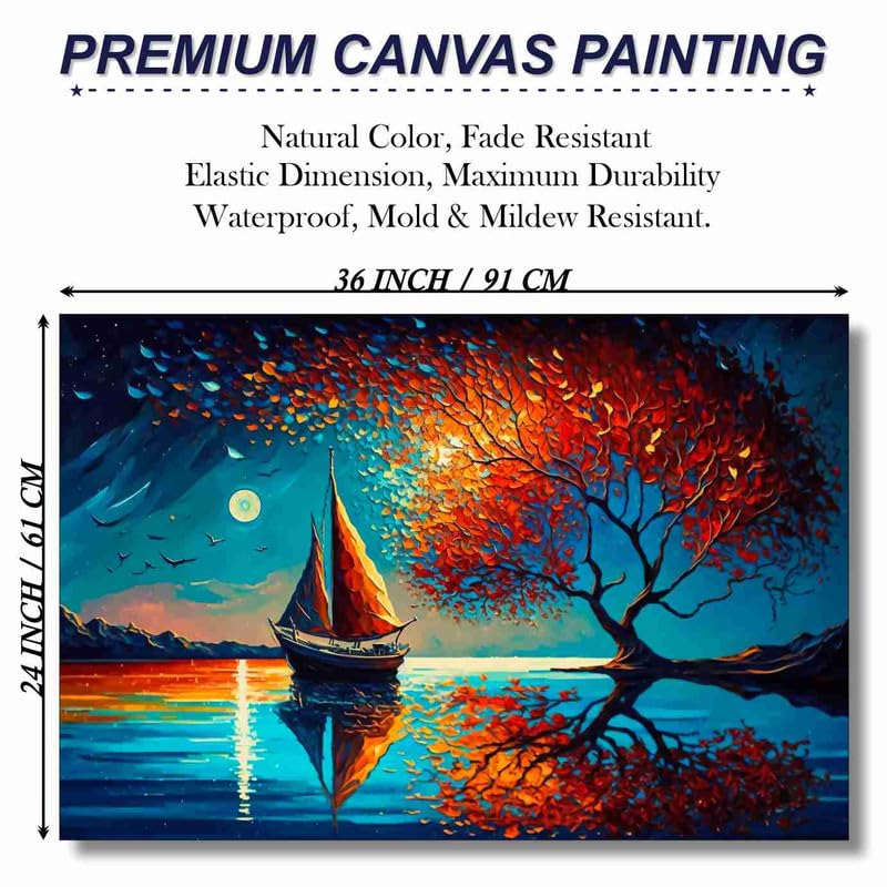 Unframed Rolled Art Print|| Nature Theme Canvas Wall Art Print for Home Décor And Office||Unframed canvas Painting For Wall decor||Home wall and Office Interior CR-51