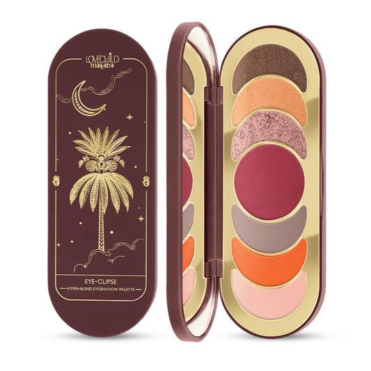 Lovechild Masaba Hyper-Blend Eyeshadow Palette,7-In-1 Matte & Shimmer Colors(Star Rush),Intense Pigment,Blendable,Infused With Vitamin E & Jojoba Oil,Travel Friendly Eye Makeup,11 G,Multicolour